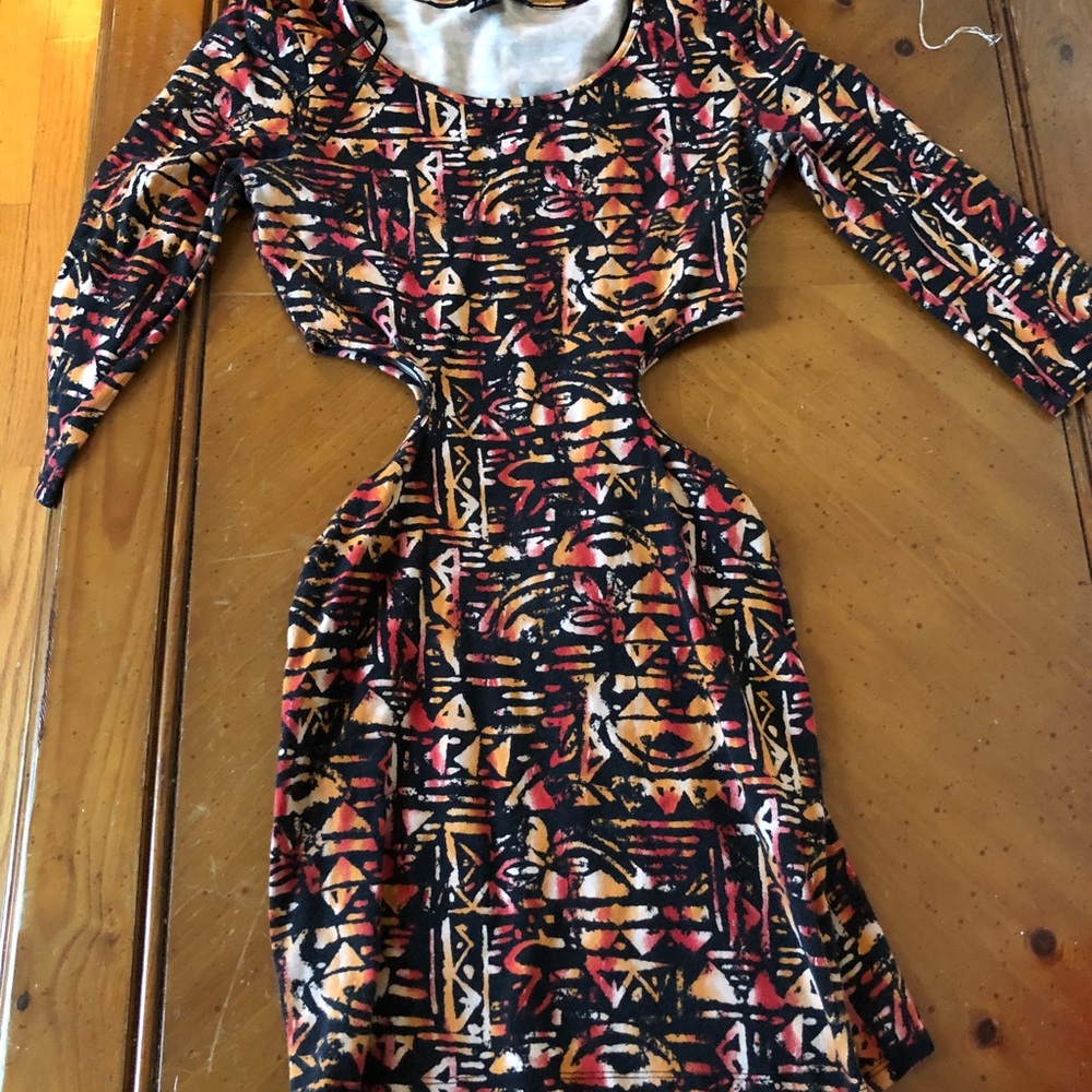 Tribal bodycon mini dress